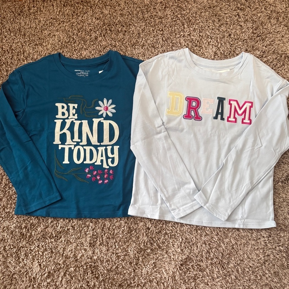 Be Kind & Dream Long Sleeve Kids Tees Set